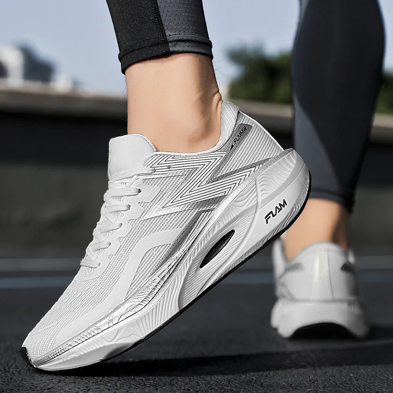 Men Sports Running Shoes Air Cushion Lightweight Women Athletic Gym Sneakers Hiking Jogging Footwear Carbon Plate Marathon