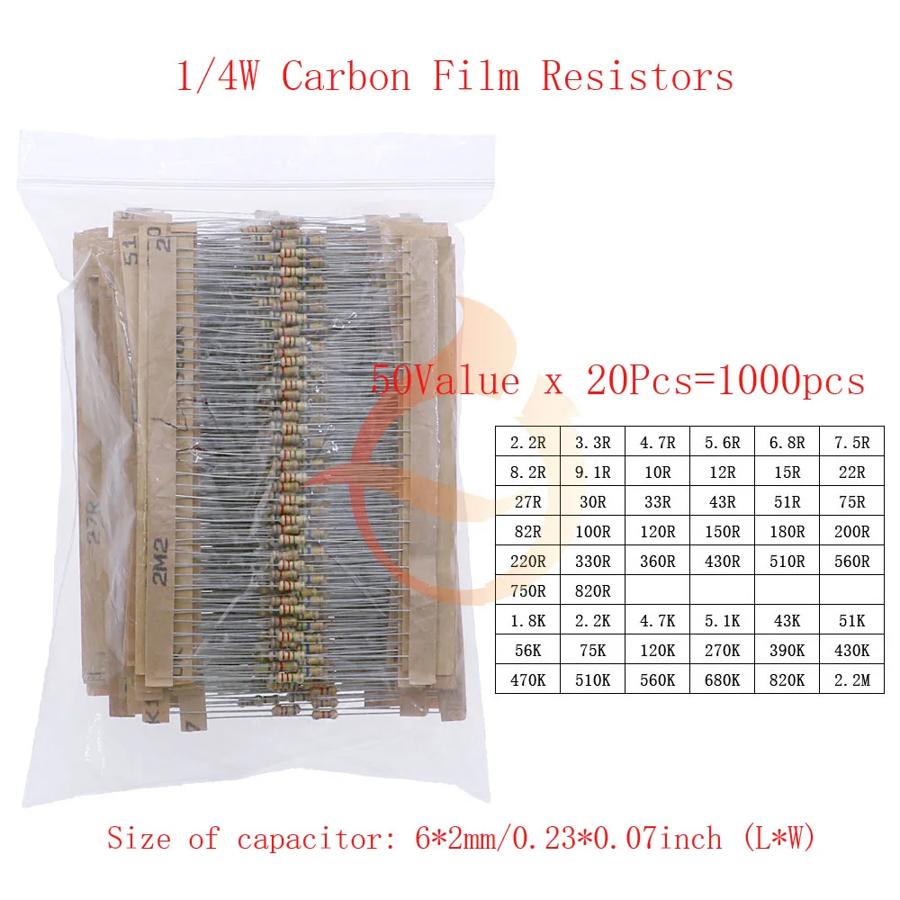 Variant: 0.25W x 1000pcs
