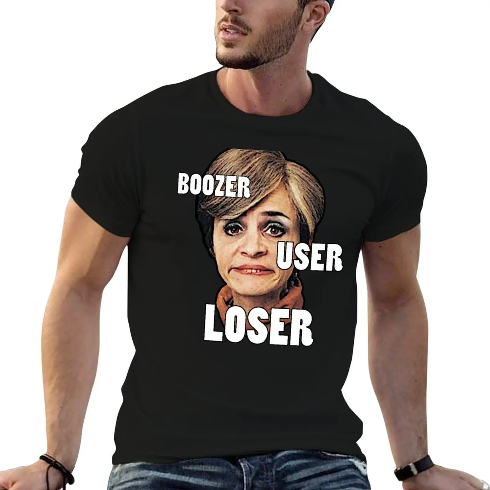 

Jerri Blank - BOOZER, USER, LOSER T-Shirt black cotton t-shirt plain for man package man t shirt cotton T-Shirt