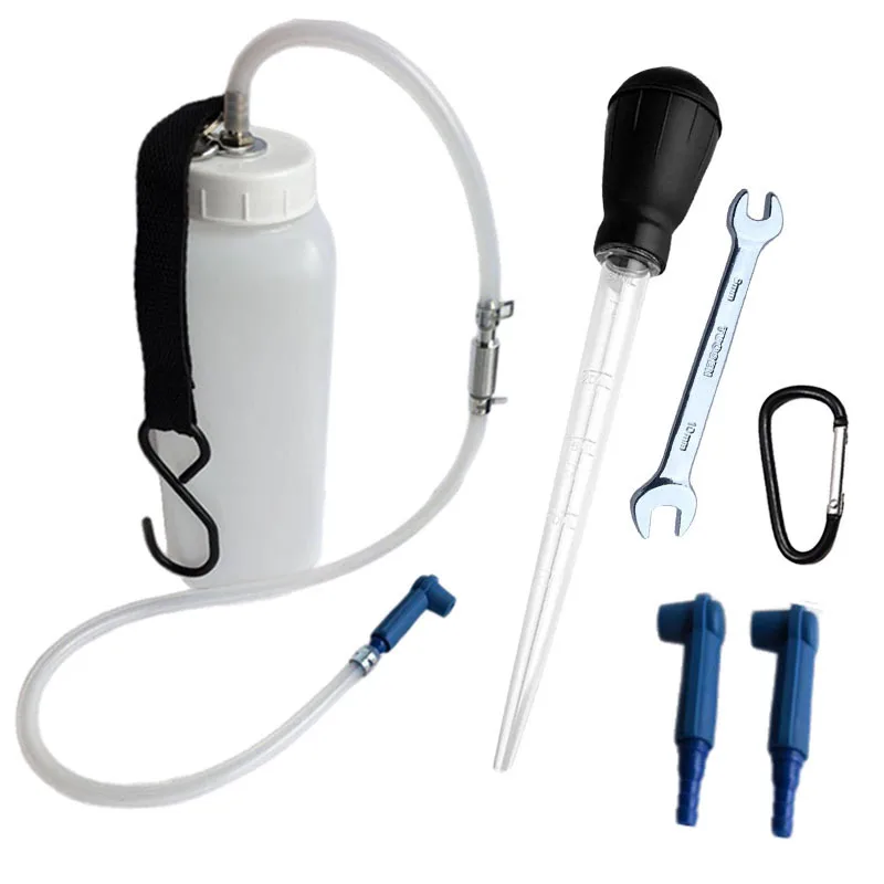 Manual Brake Fluid Waste Oil Collector Bottle Car Motorcycle Scooter Bleeding Extractor Tool