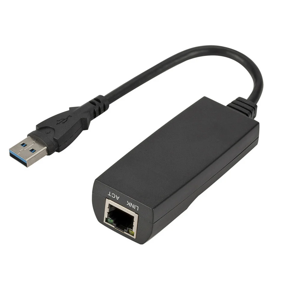 Grwibeou USB 3.0 do RJ45 sieci LAN (10/100/1000) mb/s Gigabit Ethernet przewodowy Adapter sieci Gigabit karta sieciowa Ethernet dla PC