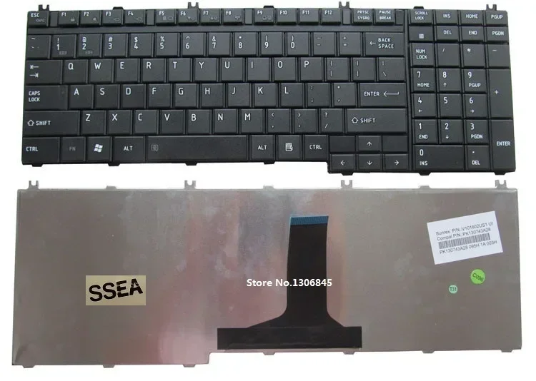 New US Keyboard For Toshiba Satellite X505 X500 X300 A500 L500 L505 A505 L550 P200 P300 L535 P205 P505 L350