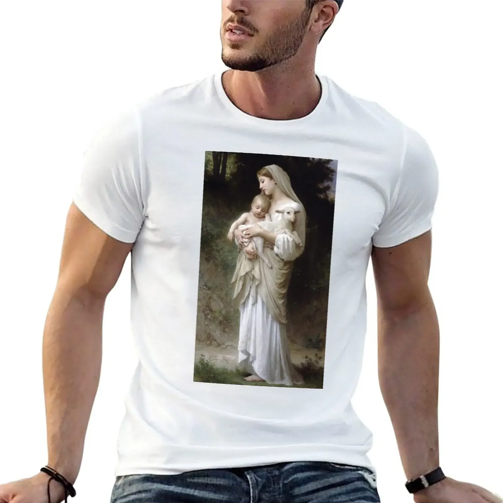 Innocence by William Bouguereau T-Shirt summer top graphic t shirt vintage custom shirt mens t shirt graphic