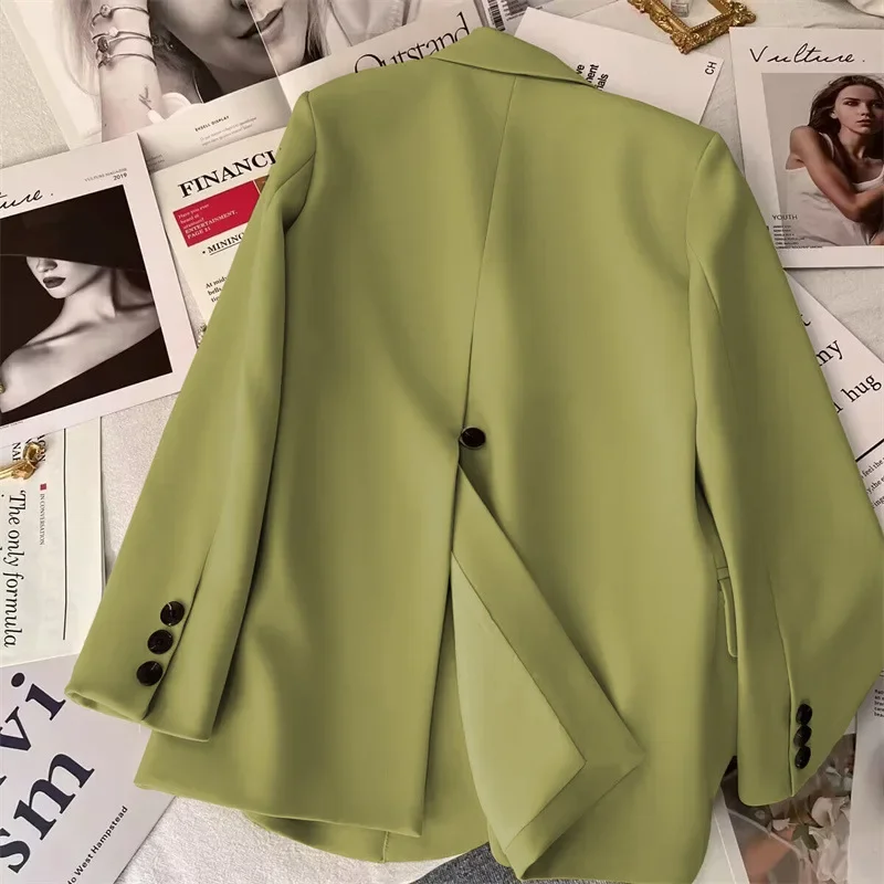 Women's Version of the Spring Autumn Office Blazer Long Sleeve Loose Casual Temperament Outerwear Female Fashion Business Tops
