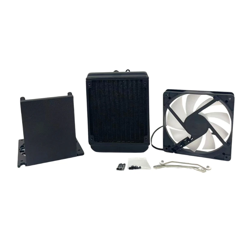 ل NerdQaxe ++ Hydro 4.8TH/S BTC مينر مجموعة مروحة التبريد آلة التشفير مينر مروحة التبريد السائل الأسود-ABVP