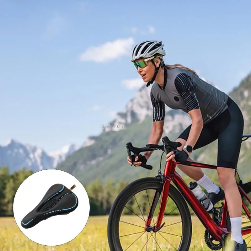 

Comfortable Bike Saddles Cover Mountain Bicycles Cover Cycling Silicone Cushion Profession Road Bike Cover