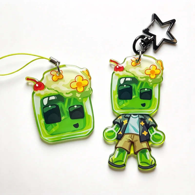 AveryTHEmayo Acrylic Keychain&Phone Charm, Melon Soda Themed Pendant, YouTube A R G Collectible Bag Backpack Ornament for Fans G