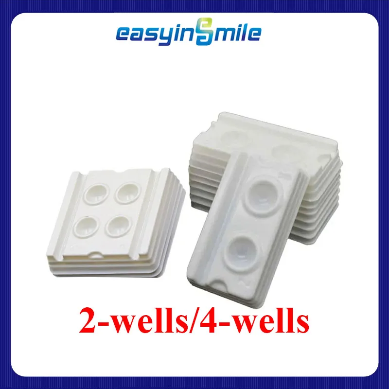 

Dental Lab Disposable Mixing Wells Bonding Composite Adhesive 2/4 Wells Tray Easyinsmile