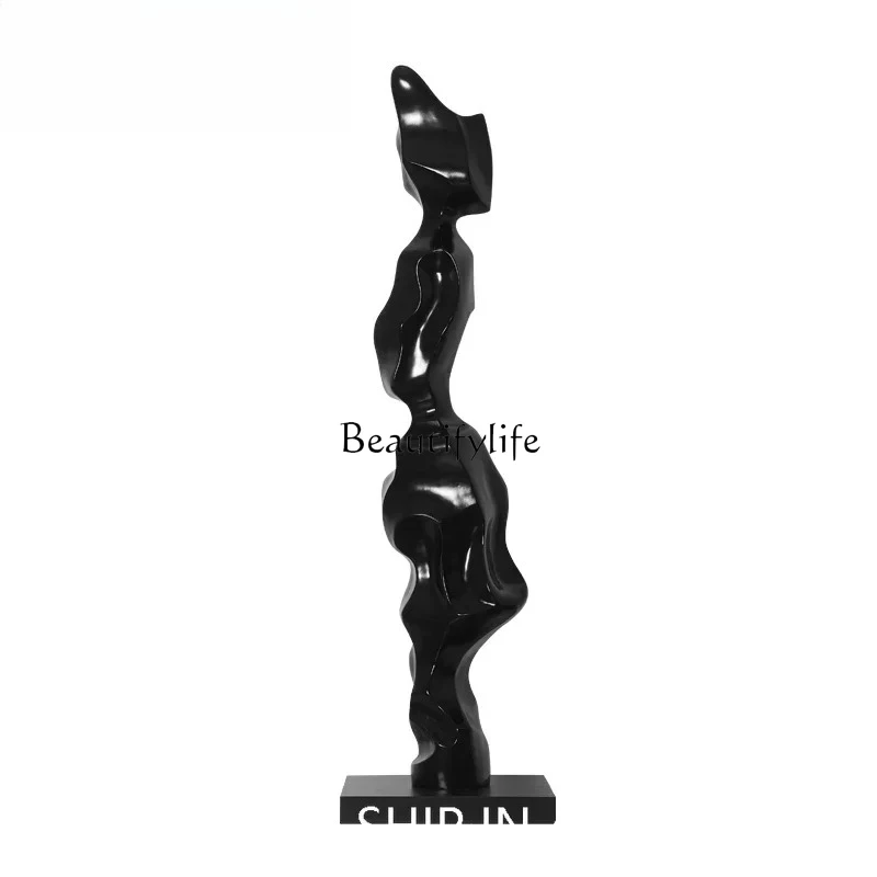 

Abstract wood carving ornament floor decoration sales office entrance sculpture artwork soft decoration