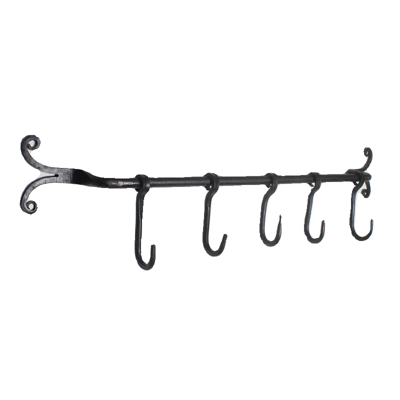

Hand-forged wrought iron wall hanging hook wabi sand wind wall decoration homestay decoration hanging hook storage