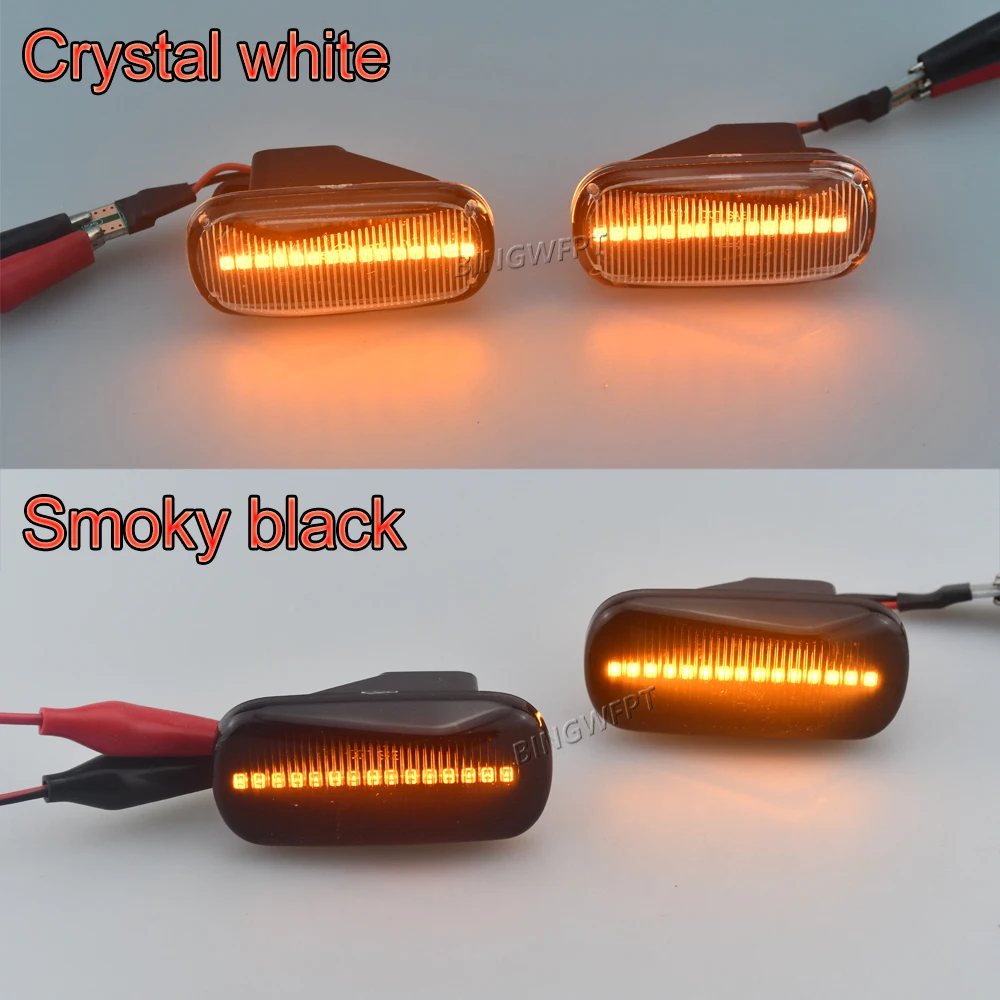 2pcs For Honda Stream S2000 CR-V HR-V Civic City Fit Jazz Accord Repeater Signal Light Dynamic Side Marker Turn Signal Light