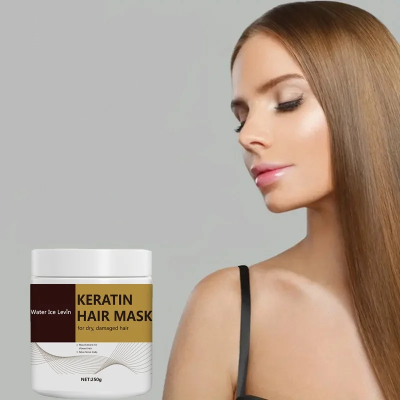 Keratin Hair Mask For Dry Damaged Hair Revitalizing Hair Straighten Soft Smooth Moisturize Hair Treatment Hair Care