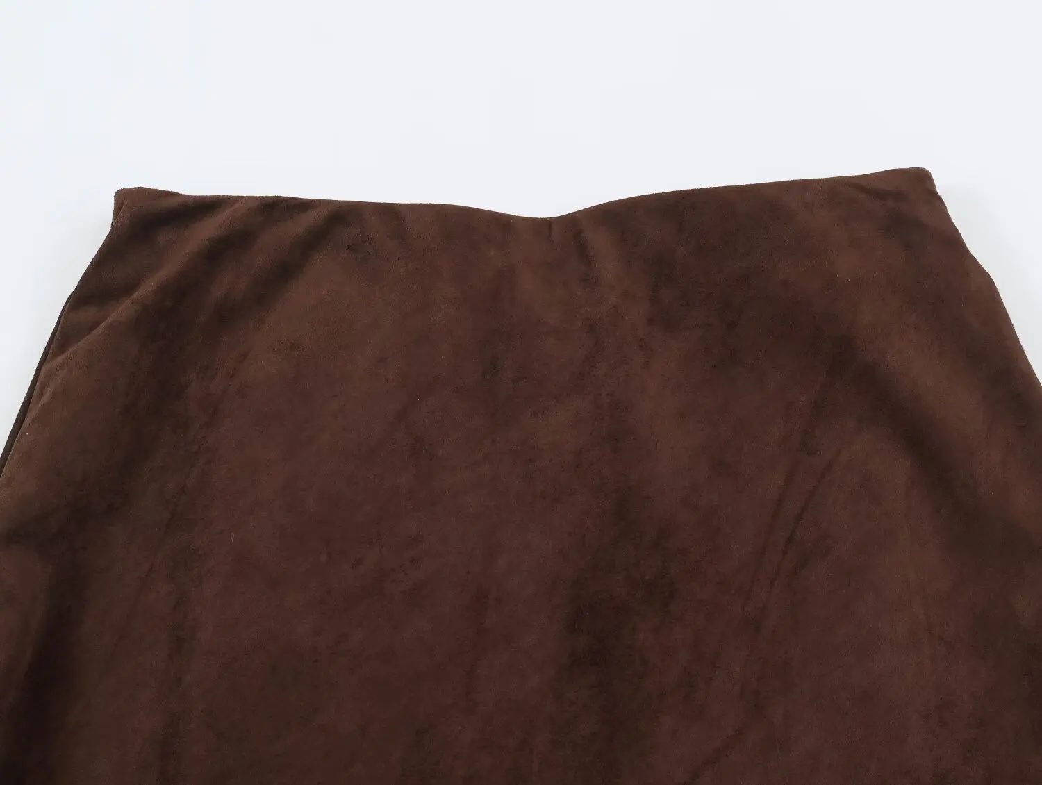 NLZGMSJ Vintage Casual Damenrock, einfarbiger Wildleder-Splicing-Kurzrock, neue Mode 2026, Herbst-Winter-Urlaubs-Minirock für Damen – Detail 9