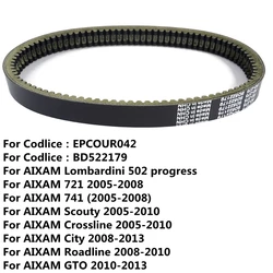 Drive Belt for AIXAM Lombardini 502 Progress 721 741 Scouty Crossline City Roadline GTO MINAUTO 2nd Sonique EPCOUR042 BD522179
