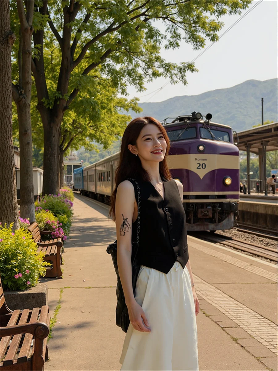 Women'S Waistcoats Crochet Vests Woman V-Neck Loose Fit Summer Kawaii Japanese Style Cute Harajuku Fashion Teen Girls Ulzzang