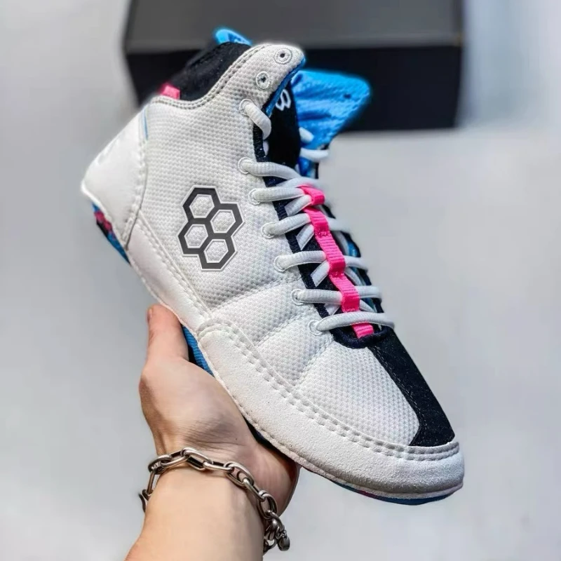 العلامة التجارية الفاخرة أحذية المصارعة الرجال النساء الفاخرة العلامة التجارية أحذية الملاكمة للأزواج مصمم رياضة التدريب حذاء يمكن ارتداؤها أحذية القتال #6