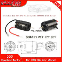 SURPASS HOBBY 550 Brushed Motor 12T/21T/27T/35T for 1/10 1/12 RC Car HSP HPI Wltoys Kyosho TRAXXAS RC Crawler Off-road Climbing
