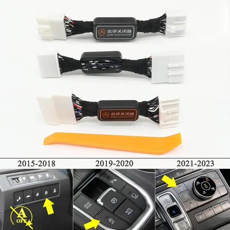 For Hyundai Santafe 2015-2023 Auto Start Stop Disable Eliminator Engine System Off Closer Canceller Cable Delete Control Plug