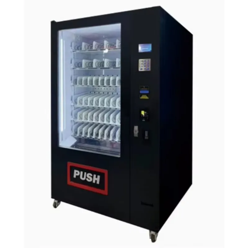 High Capacity Beverage Vending Machine for Bottled Drinks and Cans in Busy Commercial Environments