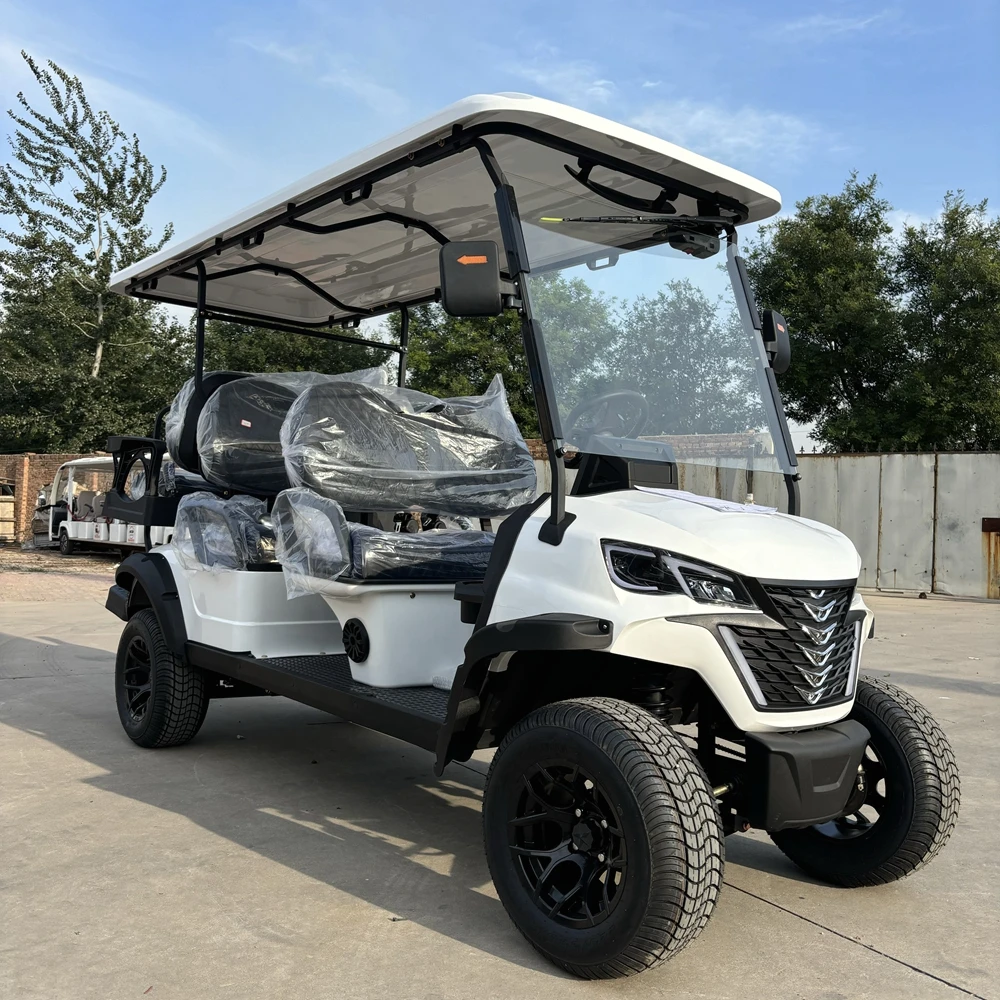 Performance Customized Luxury Golf Cart 2+2 Seats 4 Seat 30% Climbing Capacity Electric Buggy Car Golf Cart