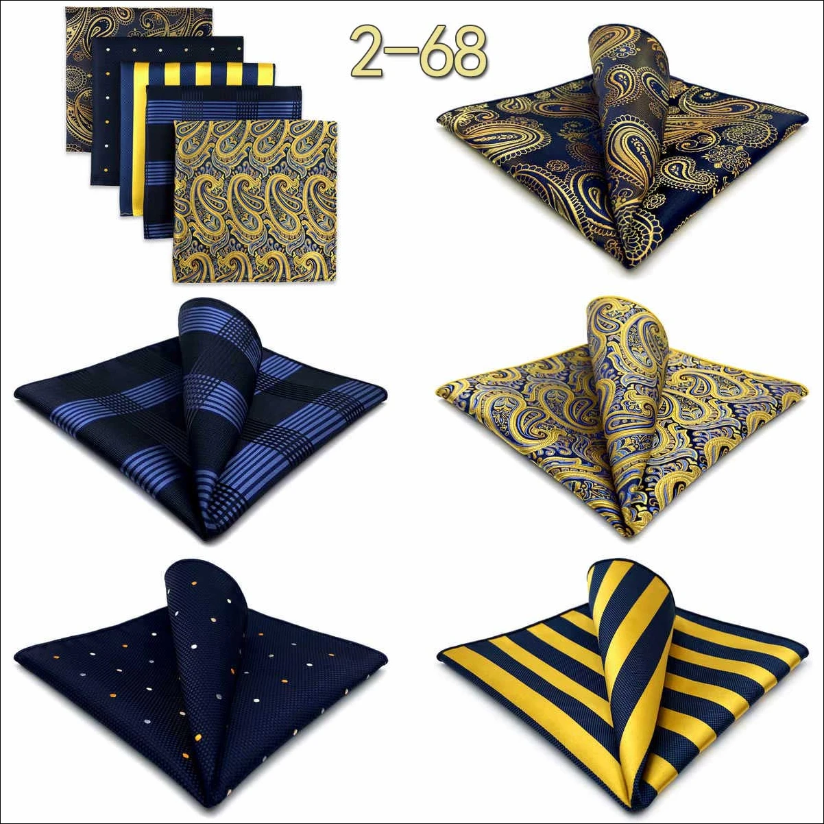 5 Pack Mens Suit Pocket Square Handkerchief Set Various Hanky Lot Classic Gentlemen Wedding Gift Accessories Large Dropshipping