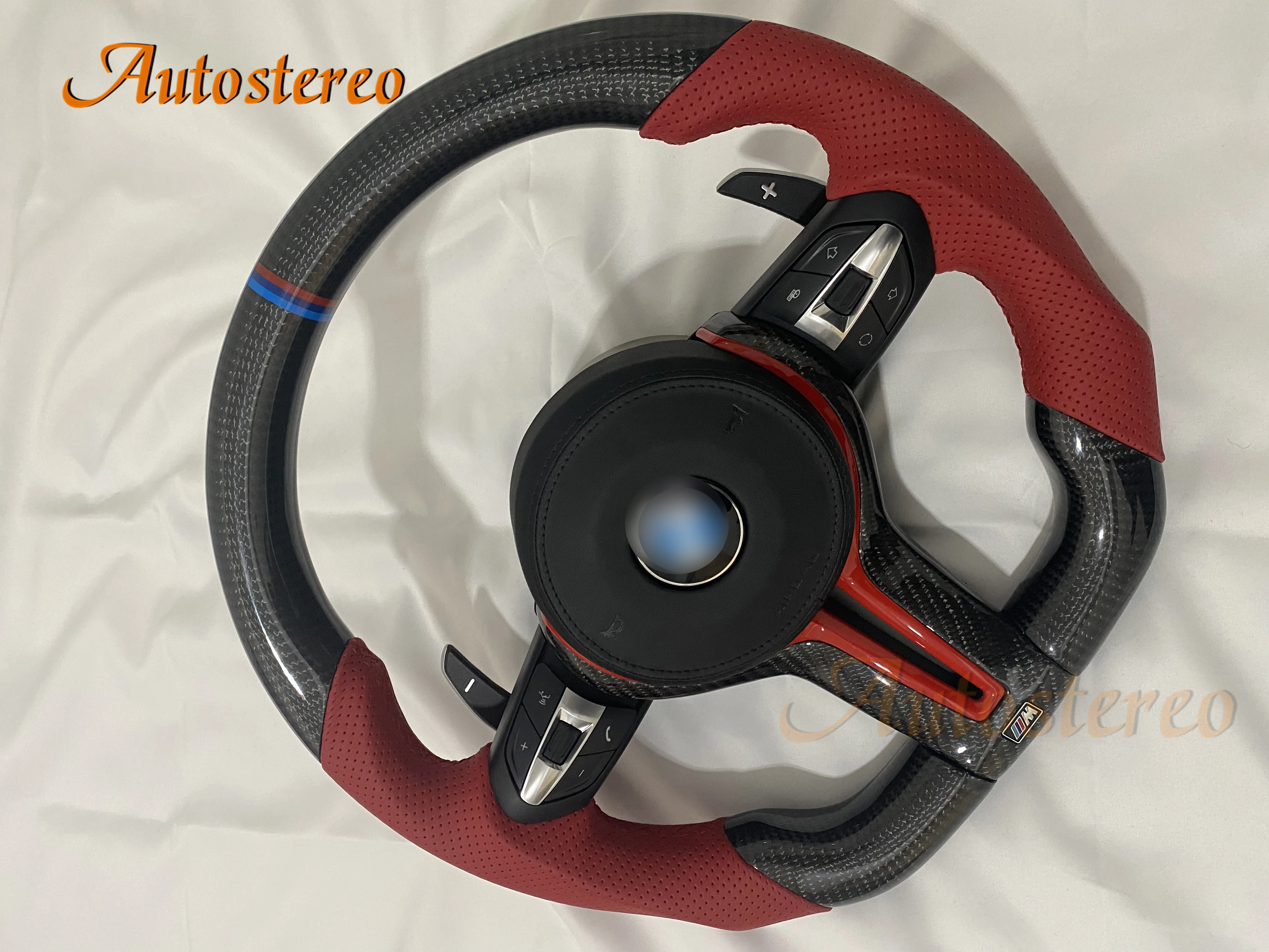 Car Steering Wheel Assembly For BMW 328M M3 3/4/5 6 7 Series X3/X4/X5/X6 Customized Leather Retrofit Interior Auto Electronics