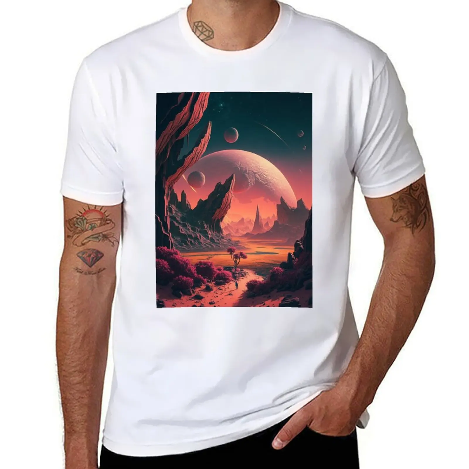 

t The man oversize anime t Cosmic T-Shirt Wilderness shirts for cotton shirts