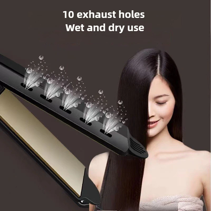 Electric Hair Straightener Hair Straightening Bangs Splint Constant Temperature 4 Gears Portable Steam Straightene for Home