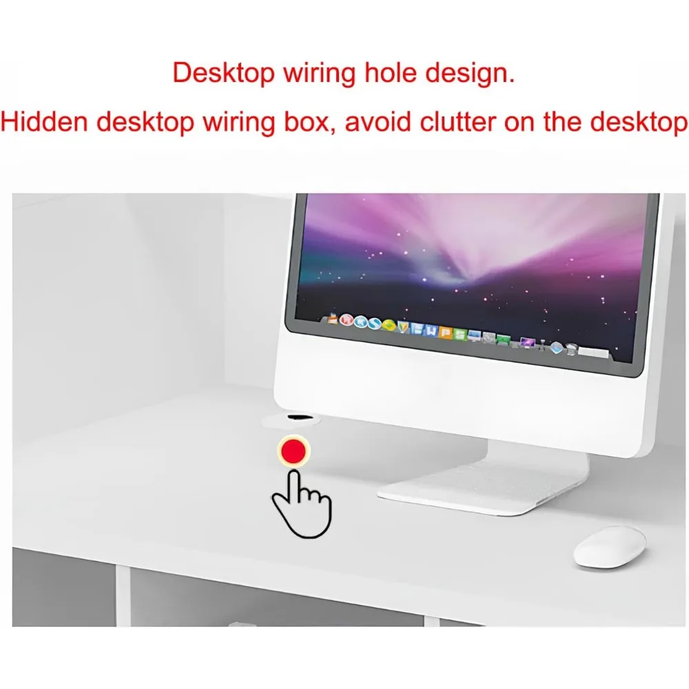 Recepção Recepção Contador com Painel Wave, LED Light Strip, gaveta bloqueável