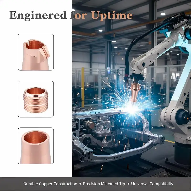 SUP20T SUP21T SUP23T HW980 HW970 M16 Laser Welding Nozzle Wear Resistant Part For Relfar Metal Fabrication Applications