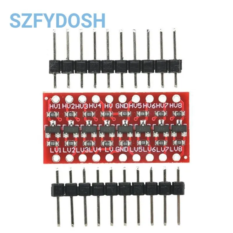 8 Bit Bidirectional Voltage Level Converter High Speed Full Duplex Two-way 8 Road Level Conversion Board Module Connector