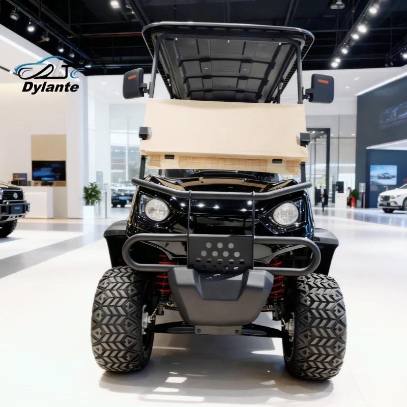 تاجر مزرعة صغيرة 2 4 6 مقاعد 4000/5000/7000 واط 60 فولت 72 فولت ليثيوم فائدة مركبة رخيصة عربة جولف كهربائية مع الإطارات على الطرق الوعرة #5