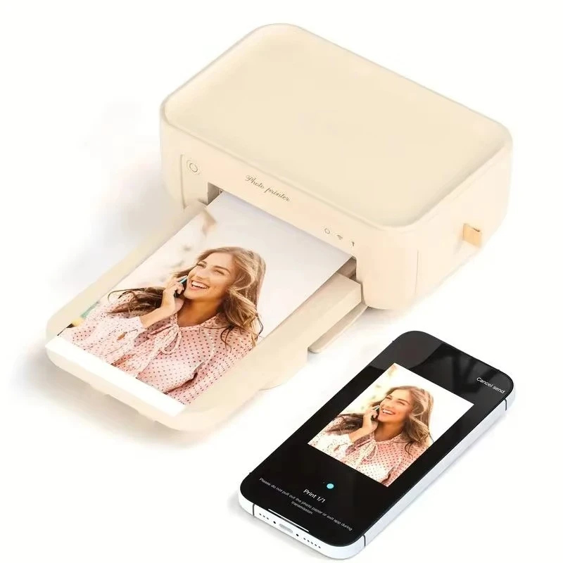 

Hot Selling 4x6 Thermal Dye Sublimation Printing AR VideoInstant Compact Passport Photo Printer Color From Mobile Phone Wireless