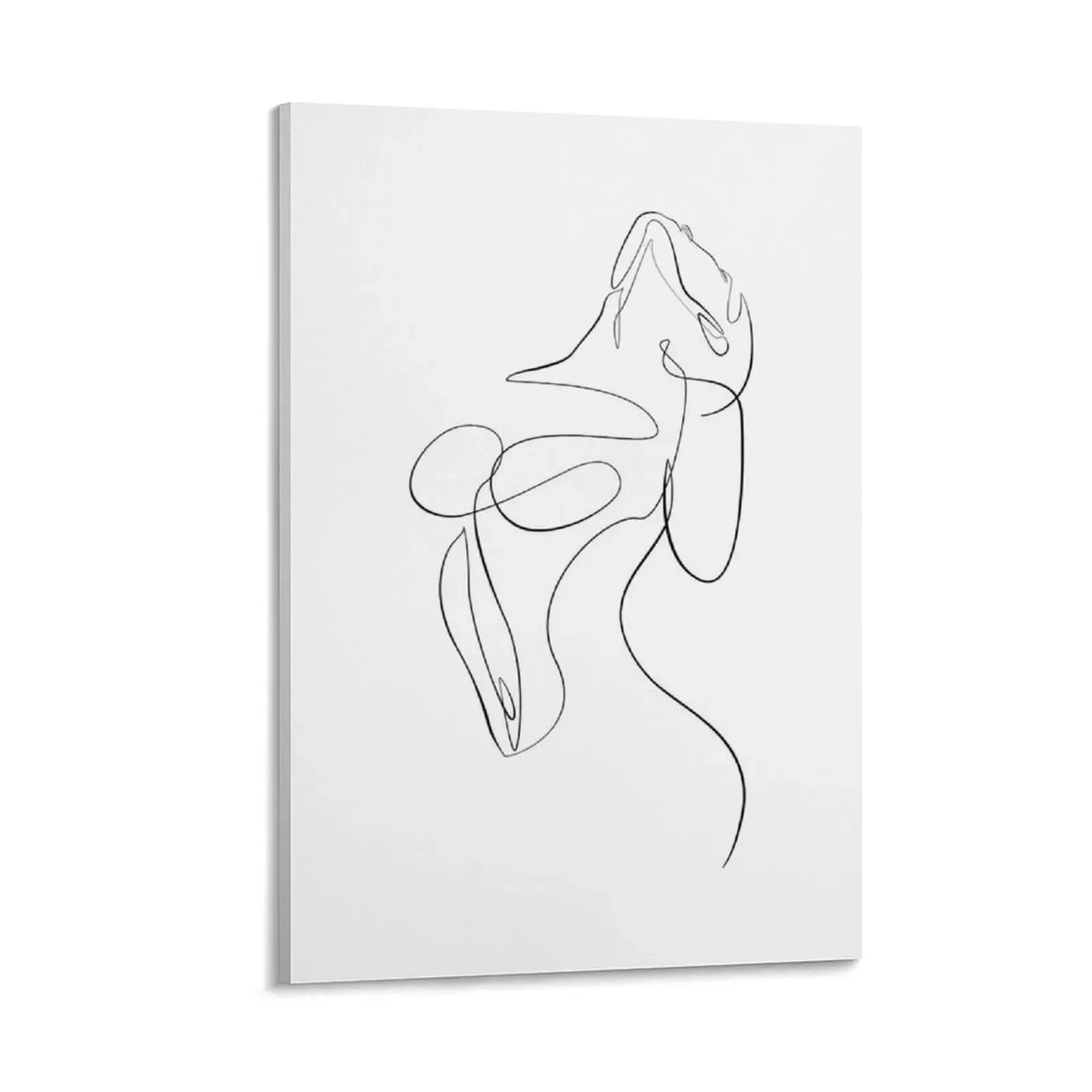 

Feminine Exotic Pose N.2- Woman Body drawing Canvas Painting nordic home decor modern home decoration bedrooms decor