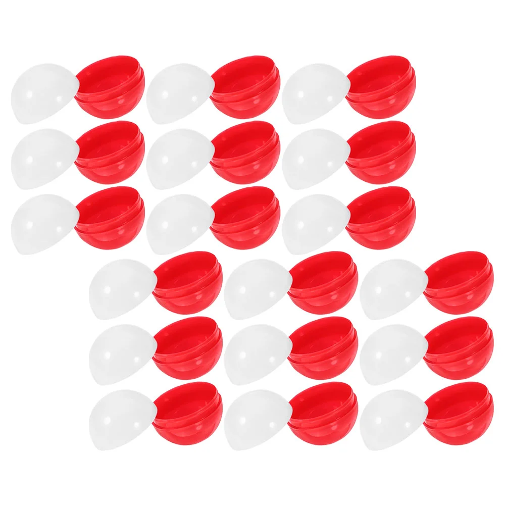 Capsules Rondes en Plastique pour Machine à Gumball, pour Enfant, 50 Pièces