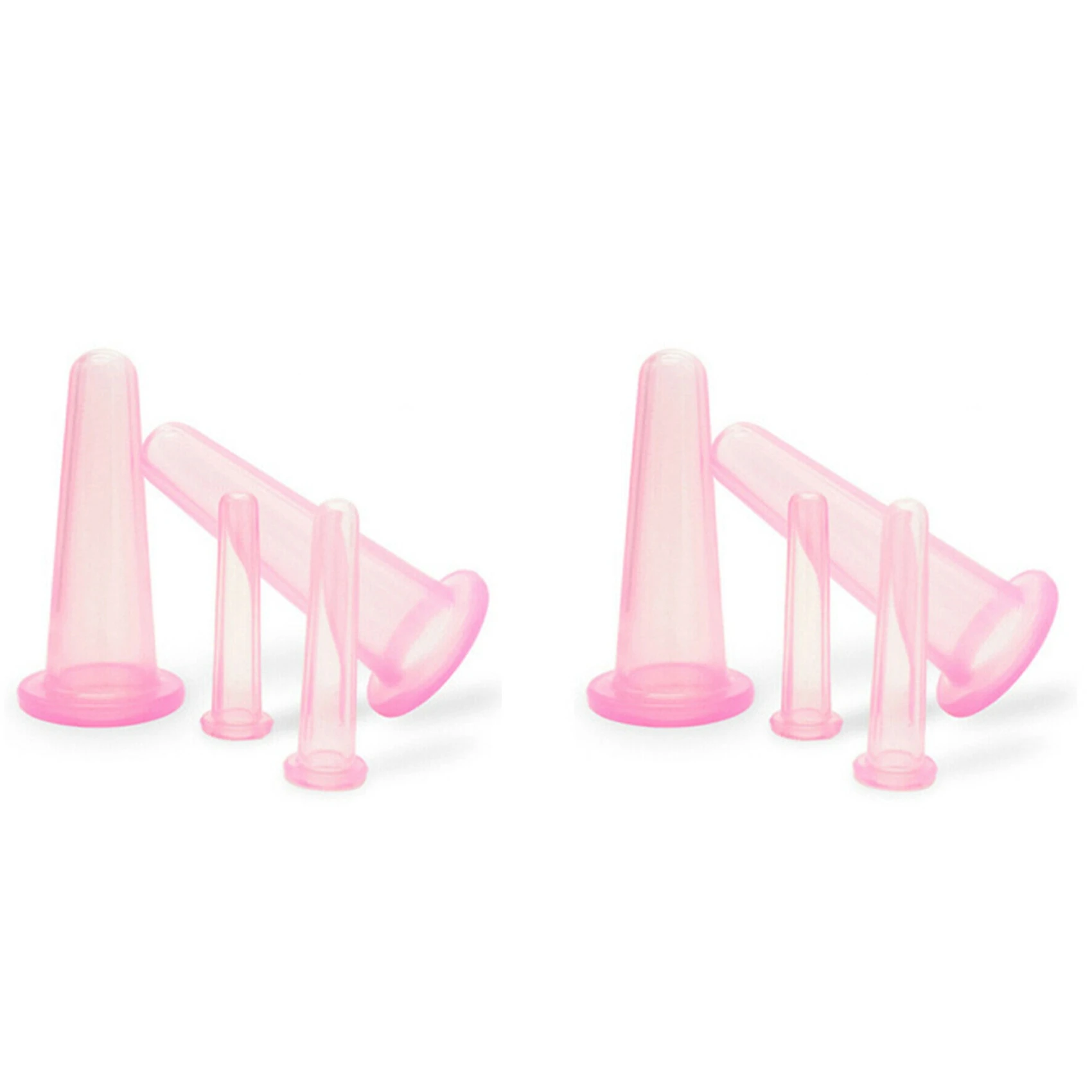 A65Z 8X Naturalny Silikonowy Kubek do Masażu Twarzy Podciśnieniowy Olejek do Twarzy Shujing Ssący Artefakt do Twarzy Różowy