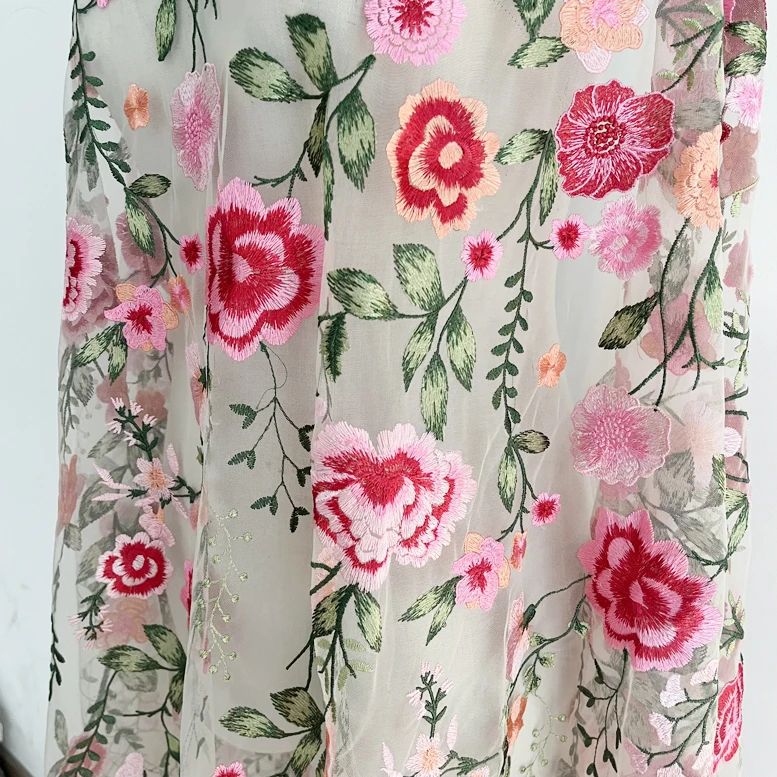 جديد جودة عالية ملونة التدرج صائق نسيج الدانتيل المطرز DIY بها بنفسك فساتين الزفاف اليدوية الملابس فستان الملحقات