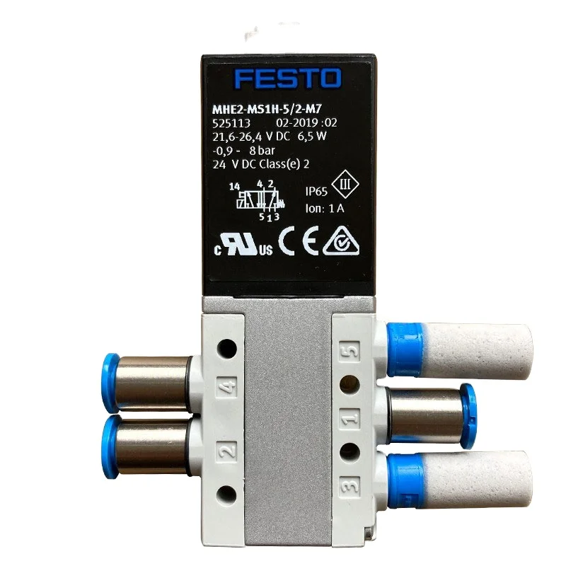 

MHE2-MS1H-5/2-M7 (525113) Solenoid Valve MHE2-MS1H FESTOs Pneumatic Valve