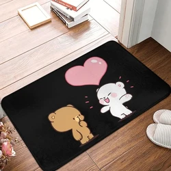 Milk and Mocha Welcome Entrance Doormat Decorations Carpet for Living Room Kitchen Hallway Balcony Rugs Non-slip Bath Foot Pad