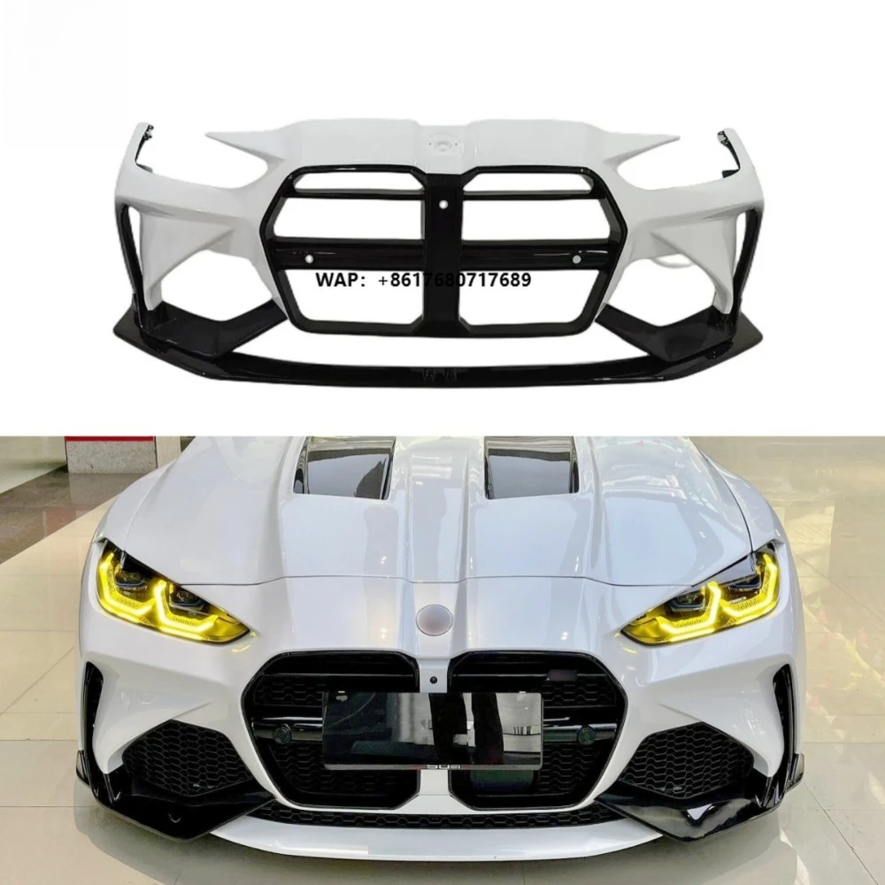 New Carbon Fiber Front Bumper ADR Style for G80 G82 G83 M3 M4 Dry Carbon High Gloss UV Protect Exhaust Cut-Outs