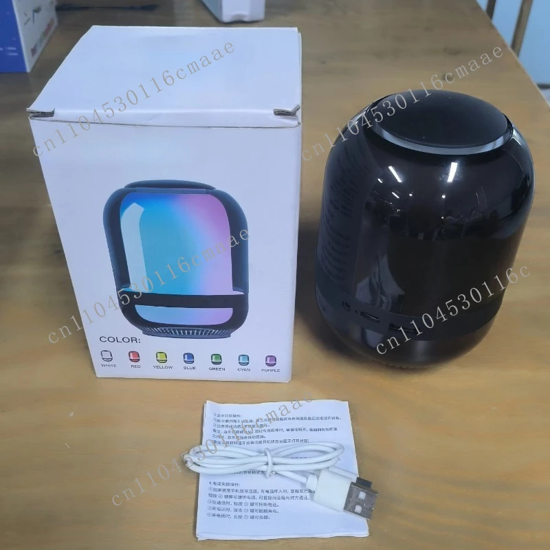 Crystal Colorful RGB LED Wireless Speaker with RGB Lighting Plastic Cabinet for Home KTV New Product