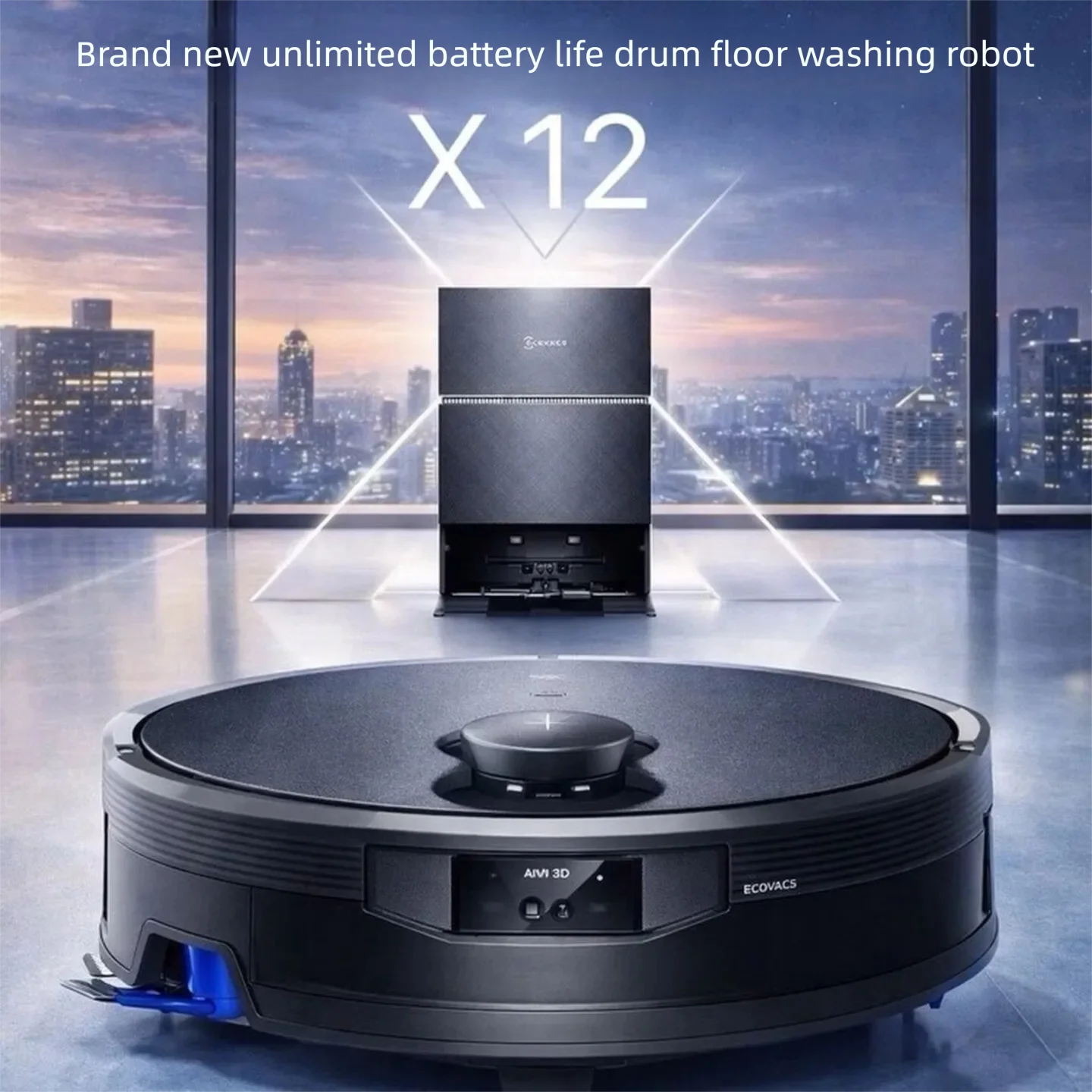 Ecovacs X12 sweeping, mopping, washing and drying integrated automatic cleaning, automatic dust collection and sweeping robot