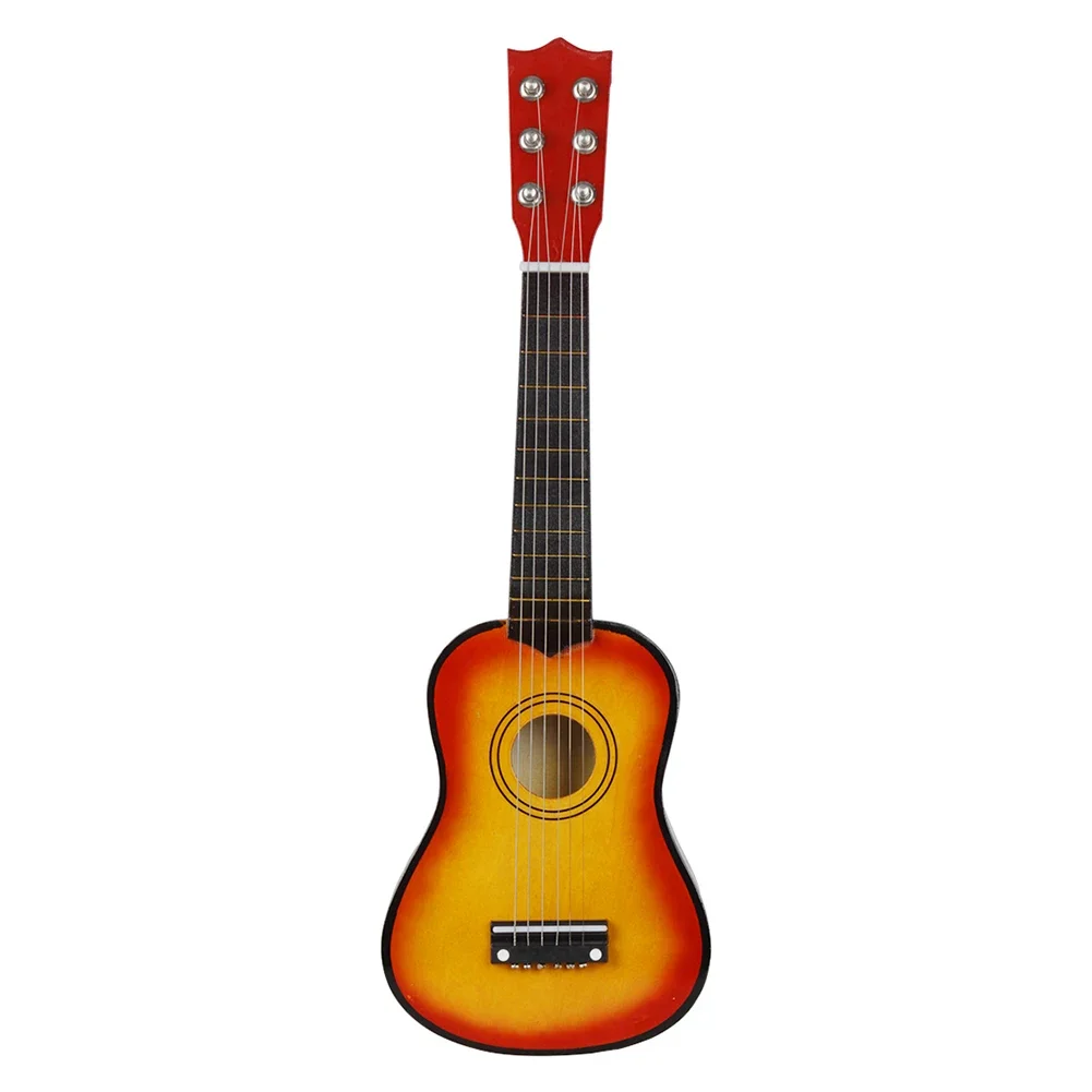 Basswood Guitar Ukulele 6 Strings Musical Instruments Kids Playing Educational Toys Gift for Beginner Music Lover