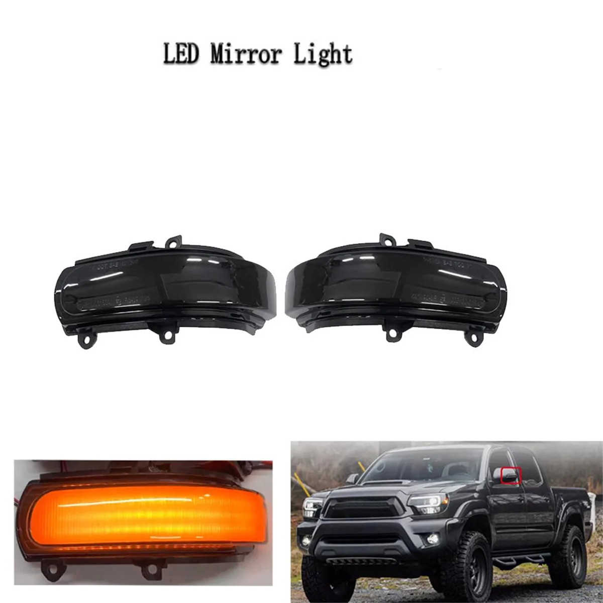 1Pair Rearview Mirror Turn Signal Light for Zelas Passo Side Mirror Indicator Lamp A