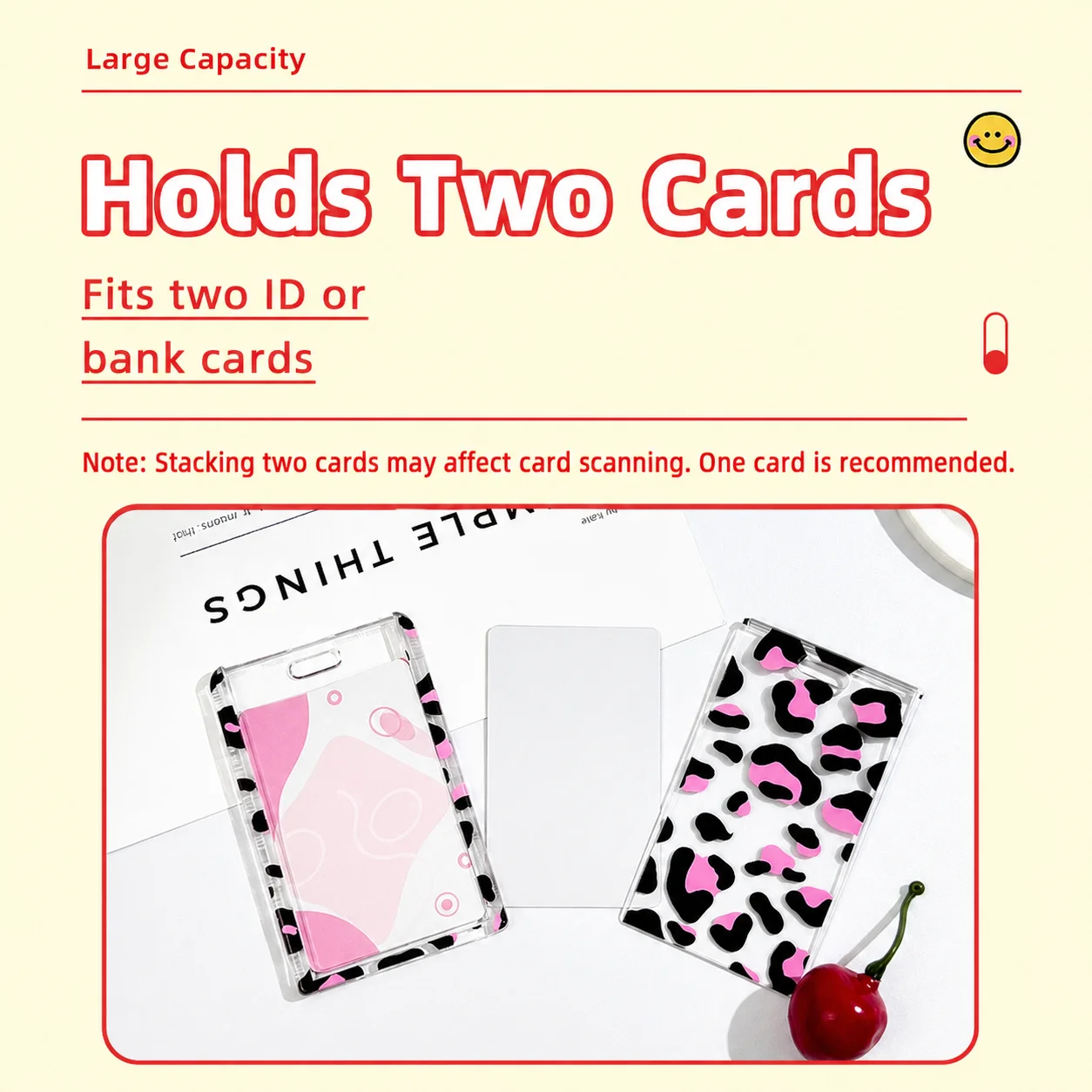 Sliding Card Holder Long-Lasting Push-Pull Card Case Campus Card Holder European For Work Ids Campus Office Workers