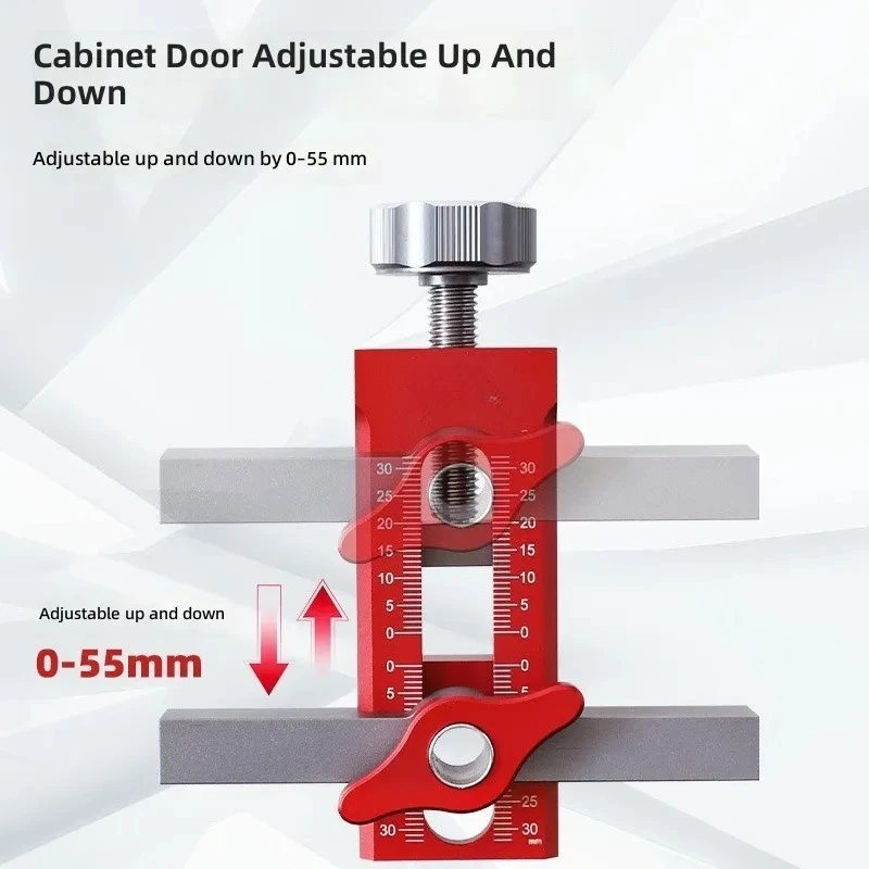 Aluminum Alloy Cabinet Door Installation Aid Punching Tool Wardrobe Hanging Lifting Rebound Device Woodworking Opening Helper