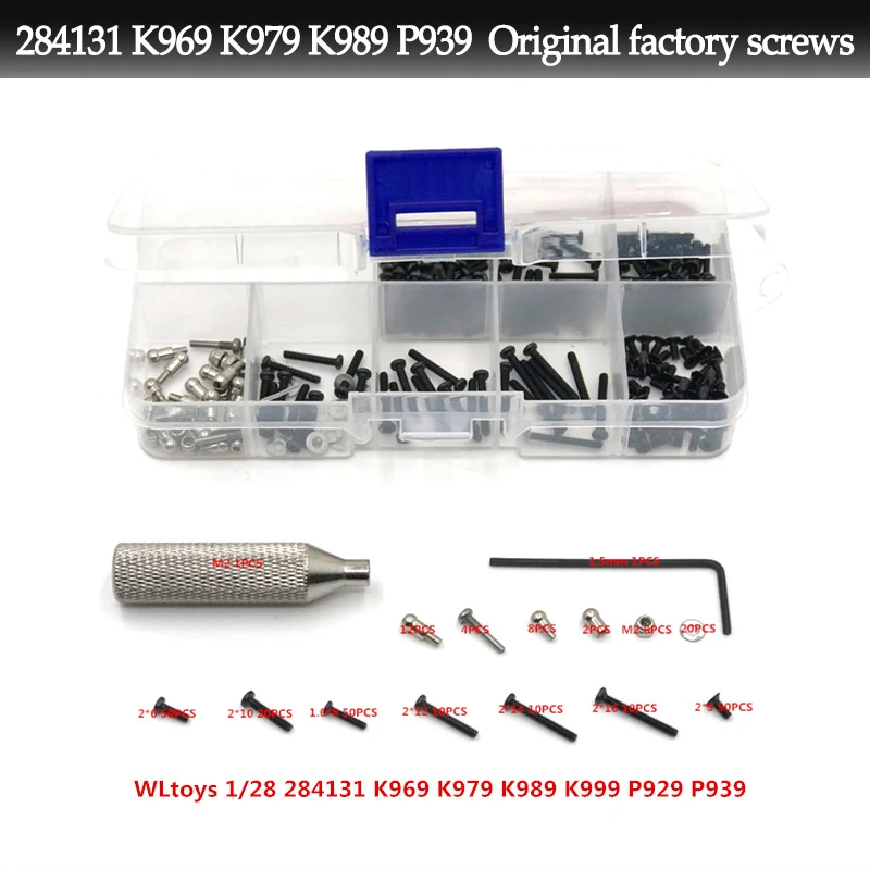 WLtoys 284131 K969 K979 P929 P939 1/28 Screws in all parts