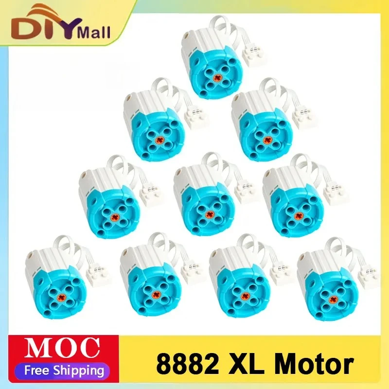 Kit de construcción de Motor de alta velocidad XL 8882, funciones de potencia, Compatible con modelos MOC, proyectos de ingeniería DIY, sistema de tecnología avanzada