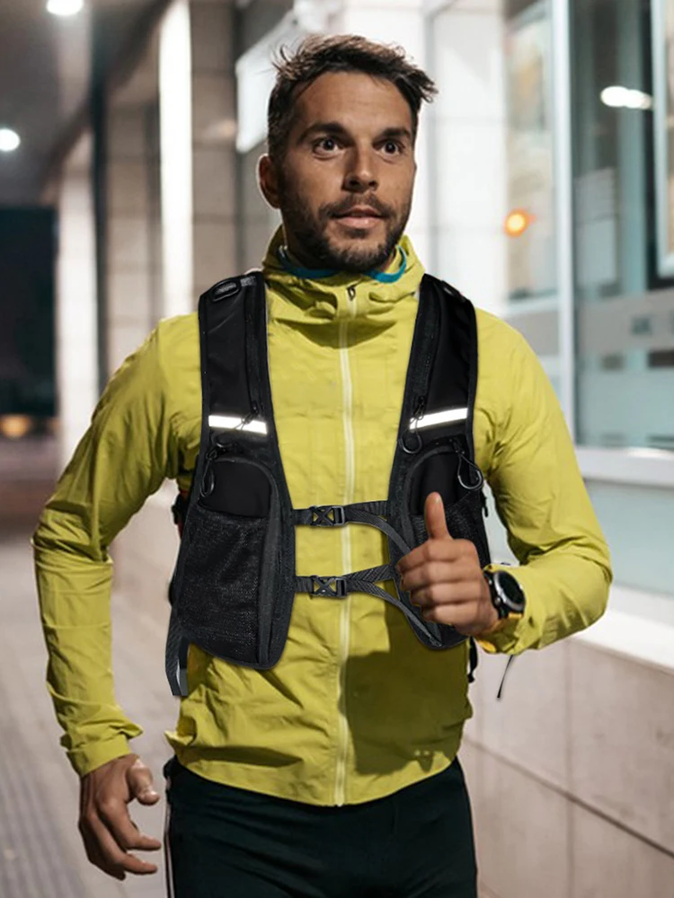 AliExpress alloet Functional Tactical Vest Reflective Storage Phone Bag Backpack Vest with Pocket & Extra Waistcoat for Cycling Running