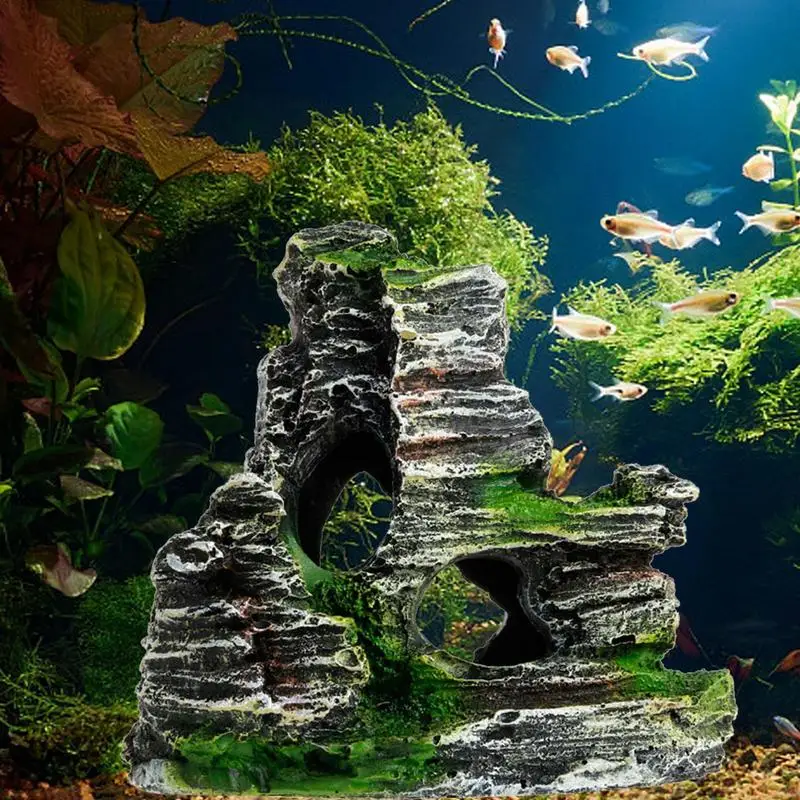 Aquarium Sandstone Decoration Fish Tank Landscaping Rocks Ornaments Fish Shrimp Shelter Aquascape Landscape Aquarium Decor